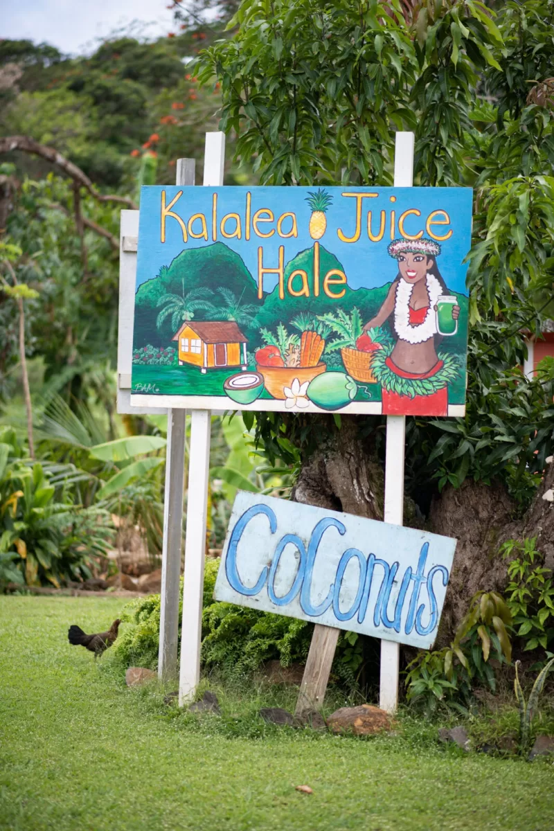 Kalalea Juice Hale sign