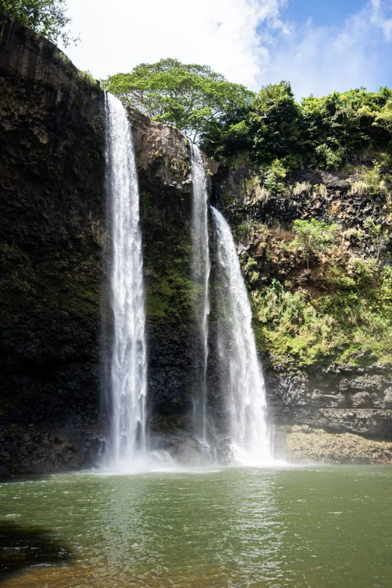 waterfall in kauai