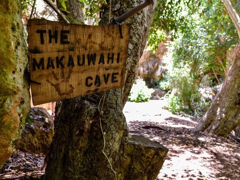 Makauwahi Cave sign