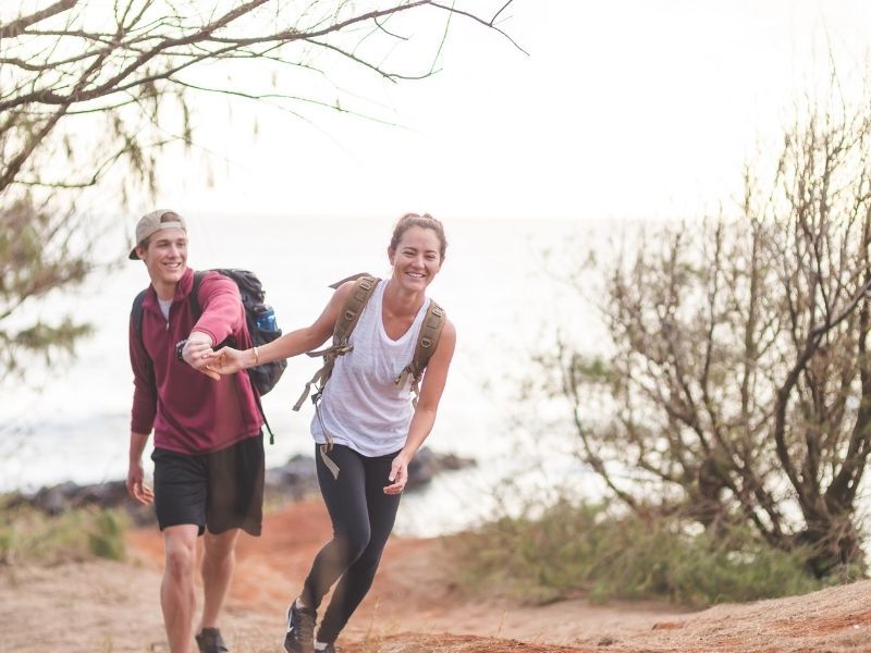 couple hiking