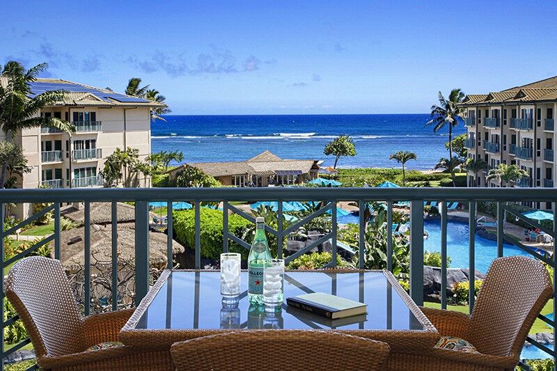 patio of kauai vacation rental in hawaii