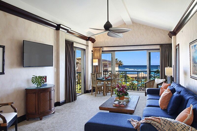 interior of kauai vacation rental