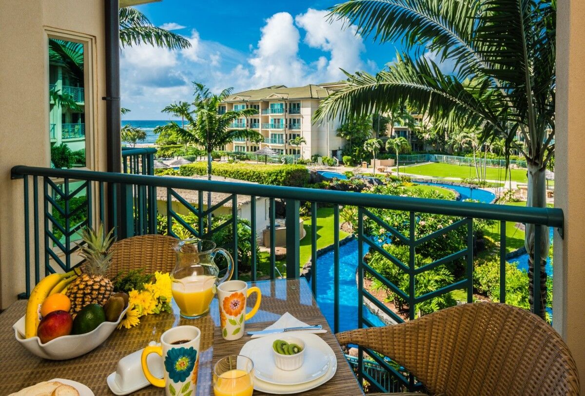 patio of Kauai vacation rental