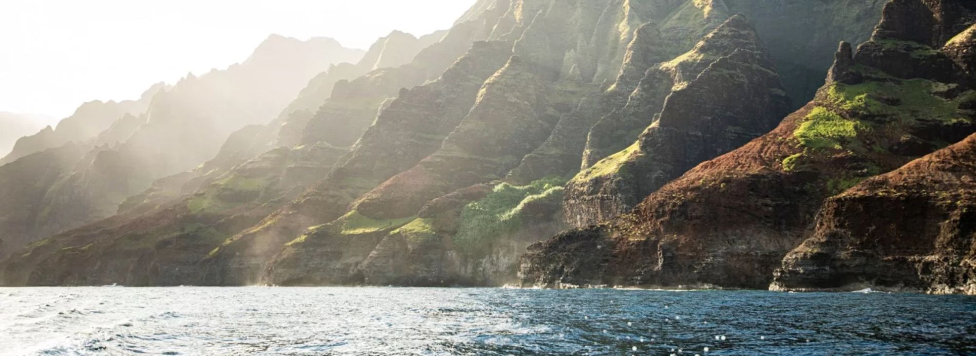 beautiful shot of Kauai ocean