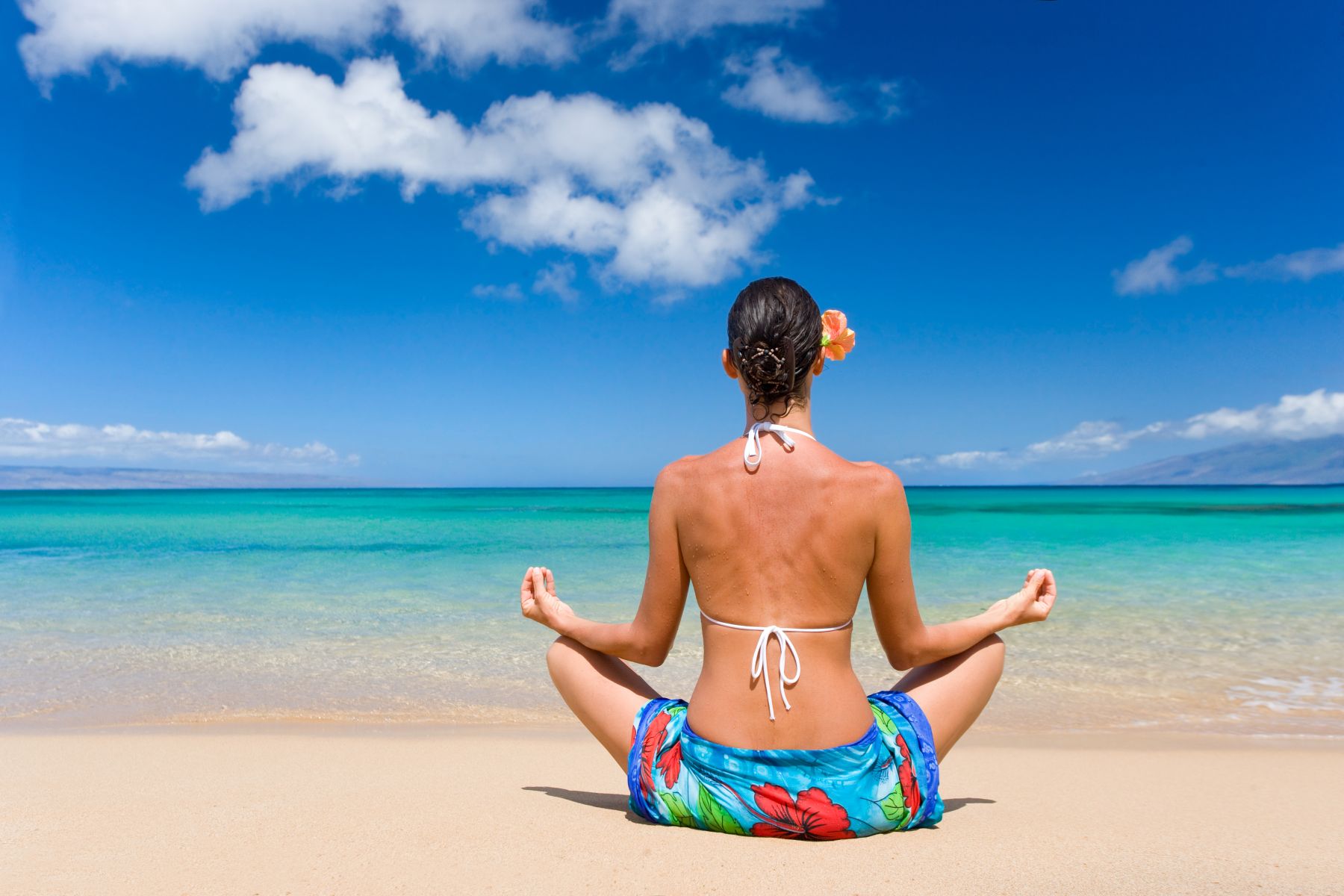 Yoga on the beach