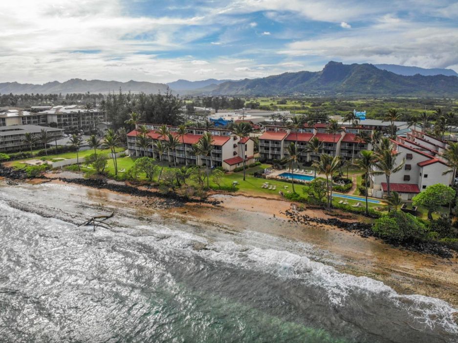 aerial view of resort