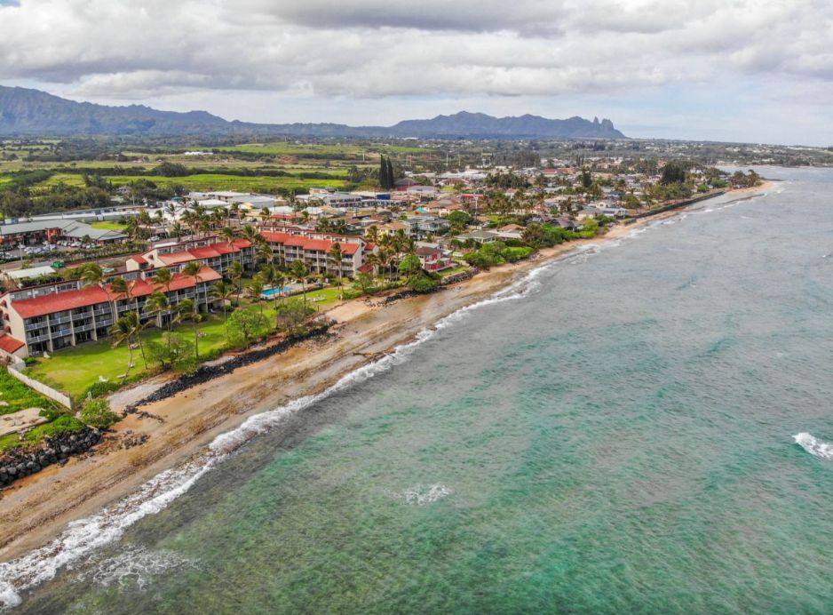 aerial view of resort